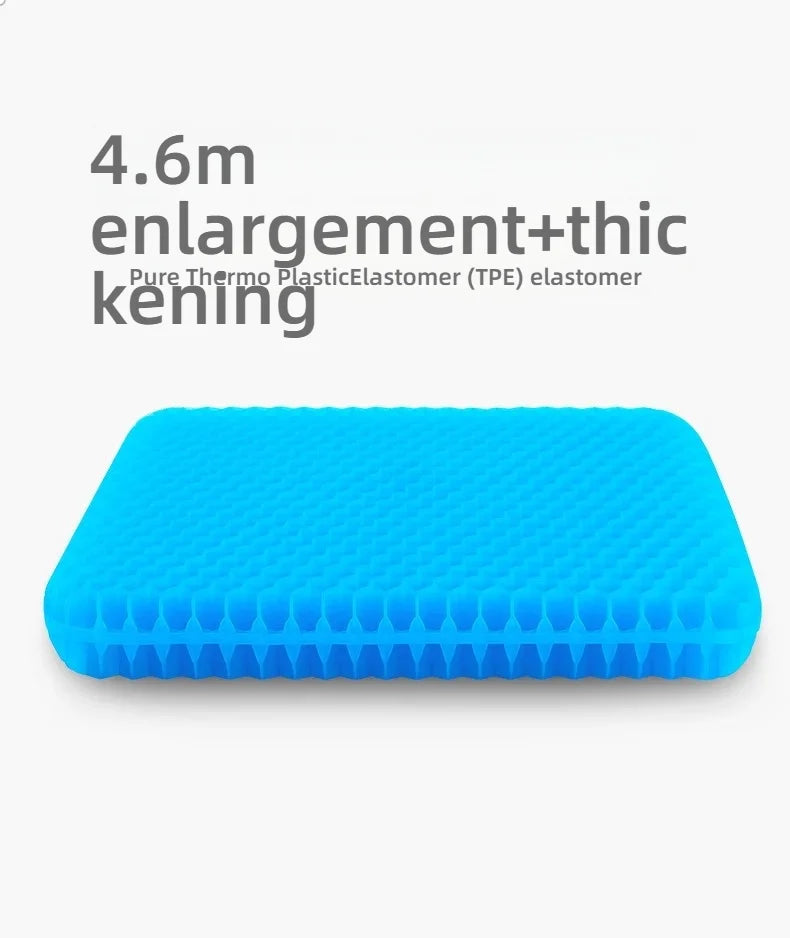 Car Use Square Cooling Breathable Polymer Gel Seat Cushion Anti-slip Hollow Out Design Summer Ice Mat for House Couch and Chairs