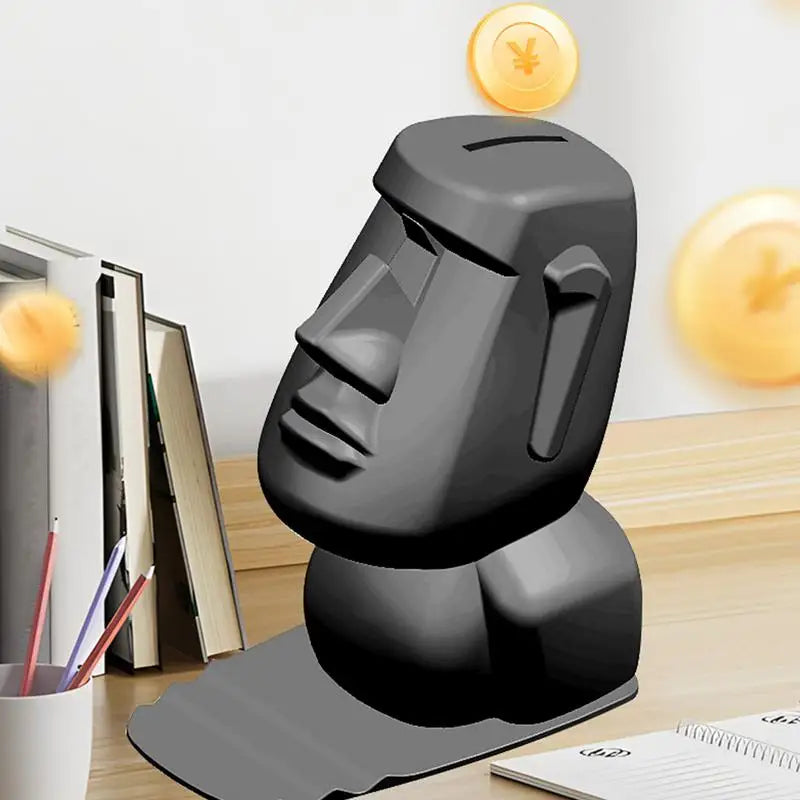Creative Resin Moai Statue Figurines Ornament Glasses Stand Holder Easter Island Sunglasses Display Gift for Home Decoration