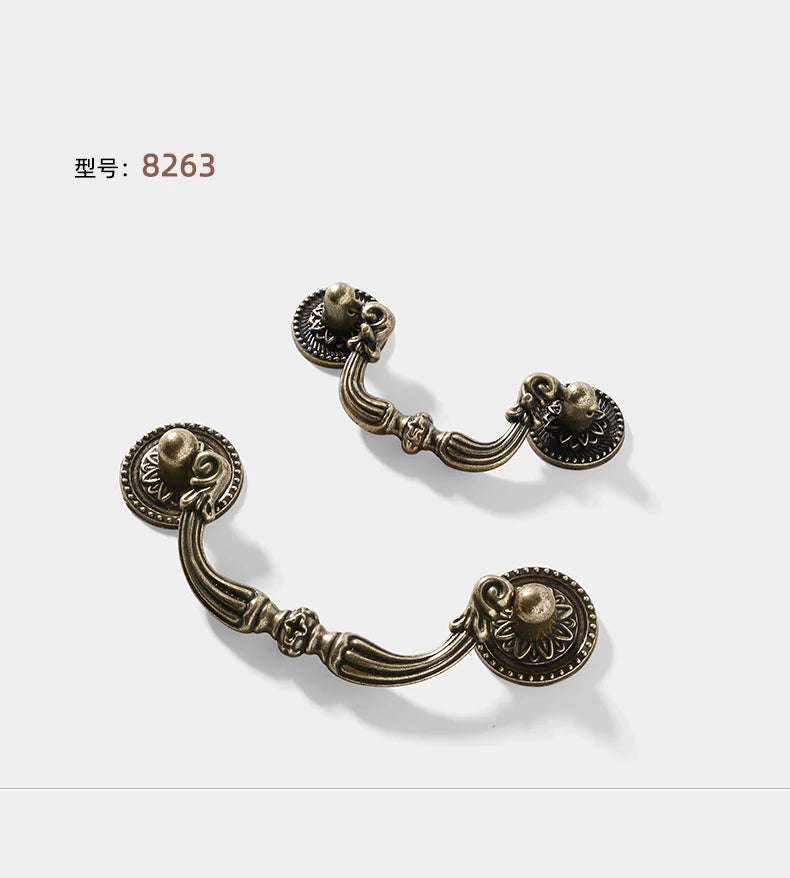 Red/Green Bronze AntiqueEuropean classical  old-fashioned furniture kitchen cabinet handle shoe cabinet drawer zinc alloy handle