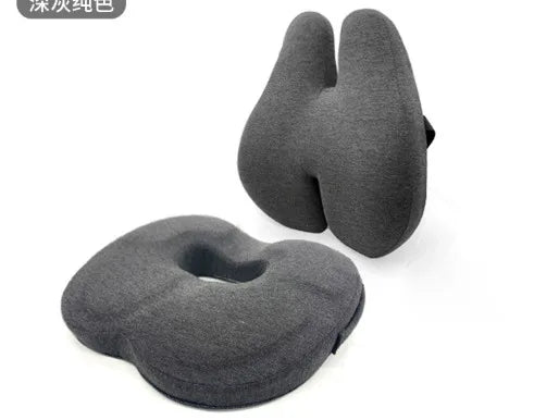 Memory Foam Office Chair Cushion Car Seat Support Waist Pillow Massage Lumbar Orthopedic Pillow Buttock Coccyx Cushion Back Pads