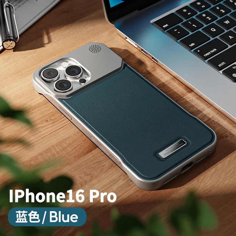 Luxury For Magsafe Magnetic Business Aromatherapy Case for iPhone 16 15 14 Plus 13 12 11 Pro Max  Frameless Armor Leather Cover