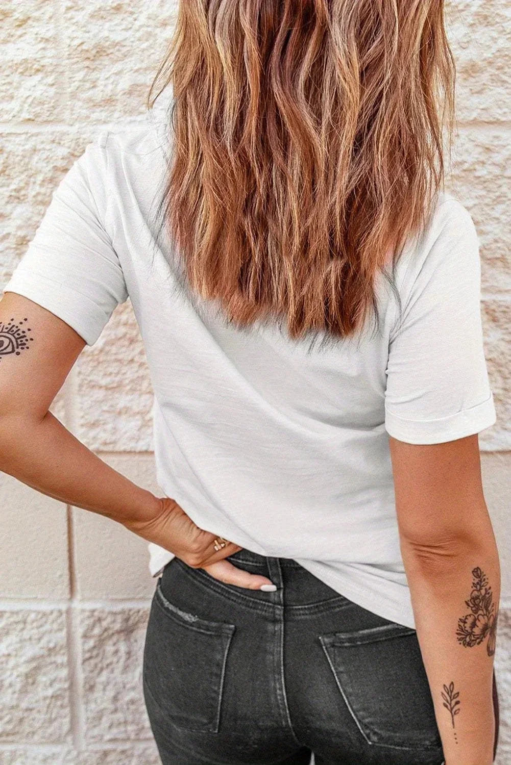 Bear Print Crew Neck T-Shirt Casual Short Sleeve T-Shirt for Spring & Summer Women's Clothing Aesthetic Clothes