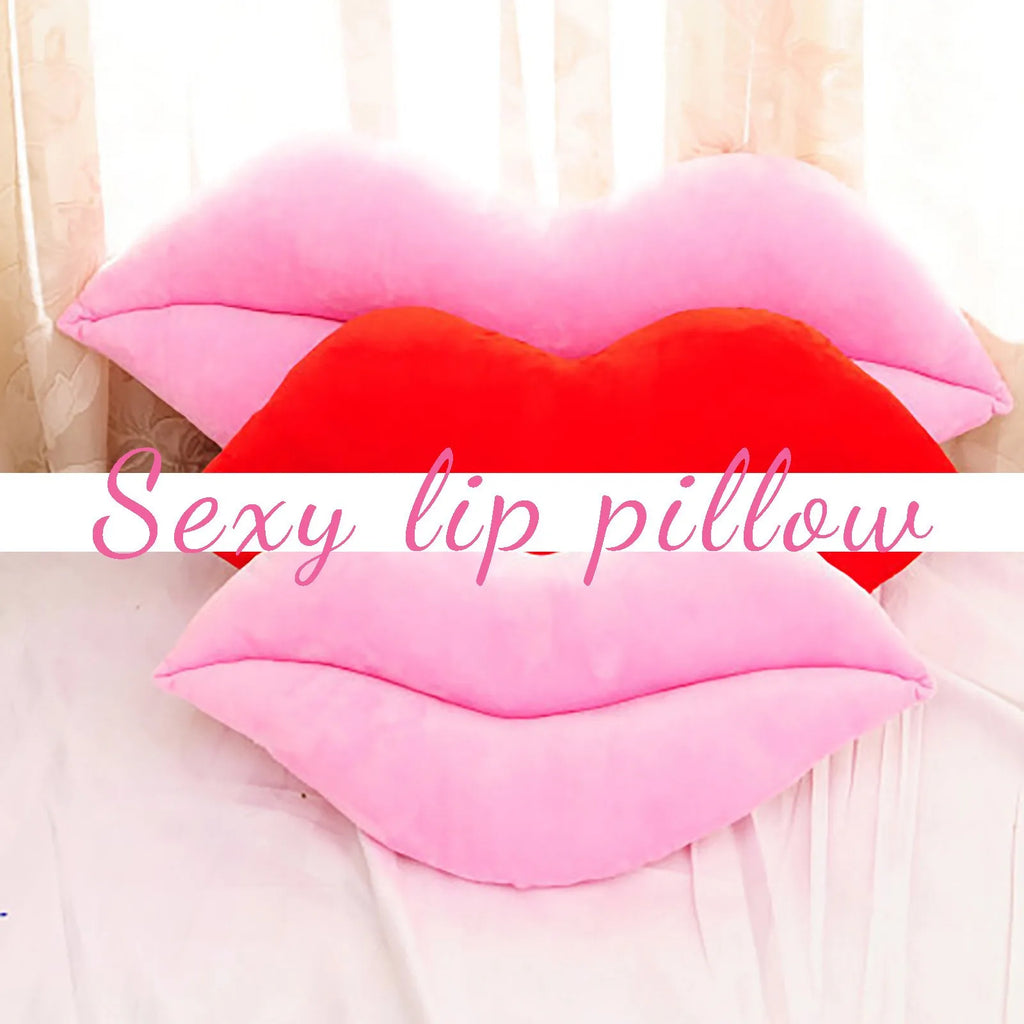 Lips Plush Toys Sexy Red Lips Big Lips Valentine'S Day Gift Creative Fun Valentine'S Day Cushion Sexy Red Lips