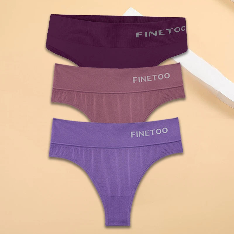 M-2XL Seamless Thongs Women High Waist G-string Ladies Comfortable Bikini Panties Soft Thong Underpants Girls Underwear Lingerie