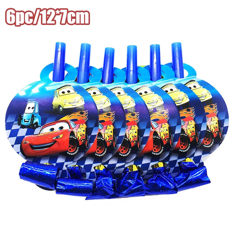 Disney Cars Birthday Decoration Cartoon Lightning Mcqueen Party Paper Plates Napkins Cups Balloon Event Supplies Baby Shower Kid