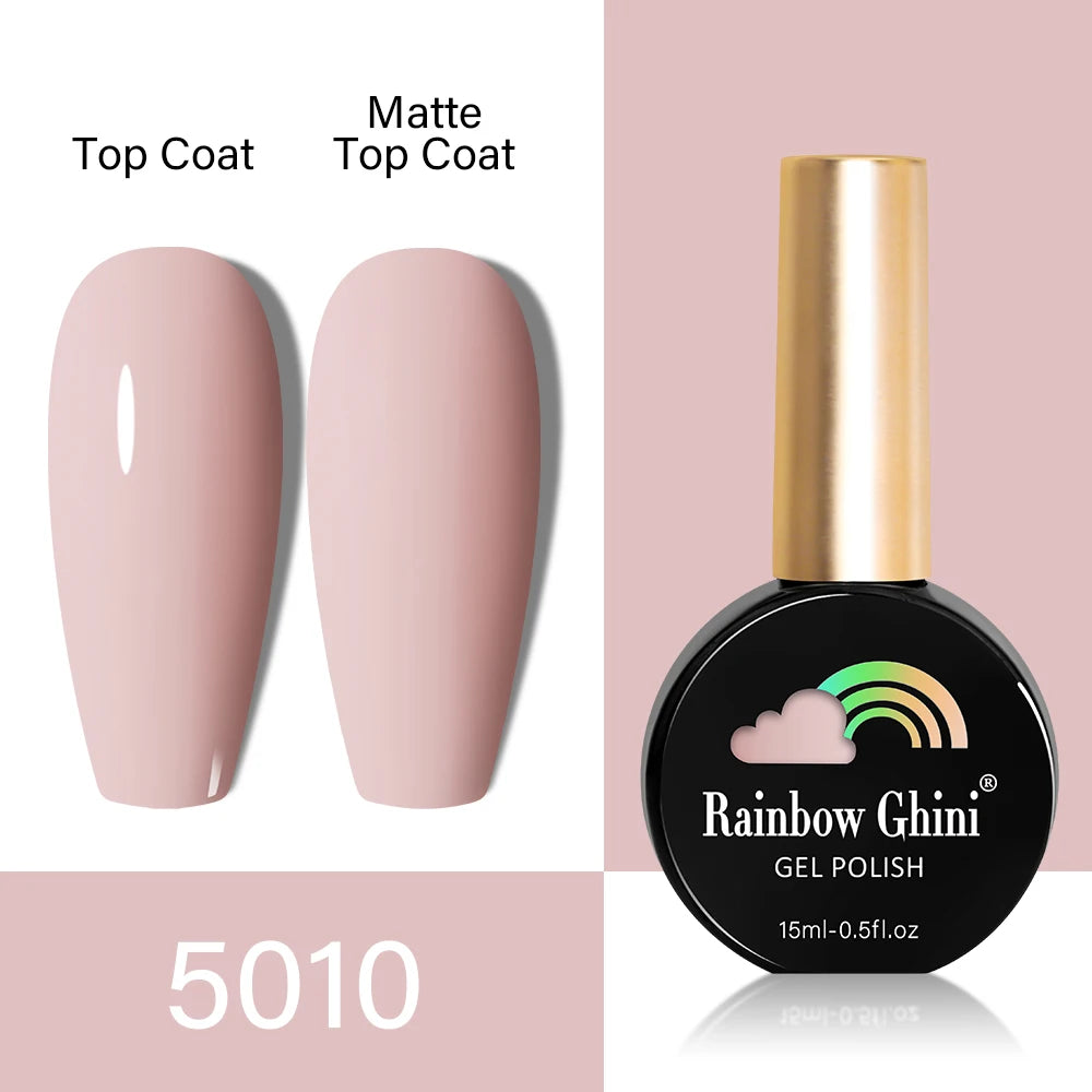 RG HEMA TPO FREE Neon Glitter Gel Nail Polish 15ml Nail Art Manicure Semi Permanent Gel Hybrid Varnishes Top Base Coat UV Nail