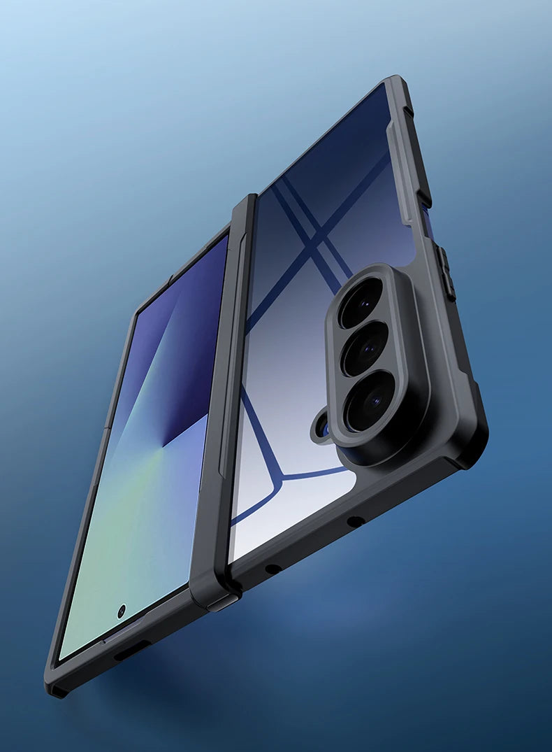 Xundd For Samsung Galaxy Z Fold 7 Case For Galaxy Z Flip 7 Shockproof Phone Case Z Fold 7 Transparent Case Anti-Yellowing Case