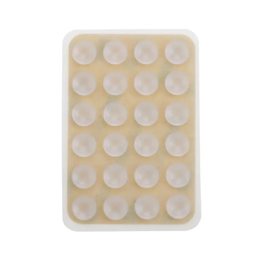 Multifunctional Silicone Suction Pad Phone Fixture Suction Cup Backed Adhesive Rubber Sucker Pad Fixed Pad 24Square Suction Cups