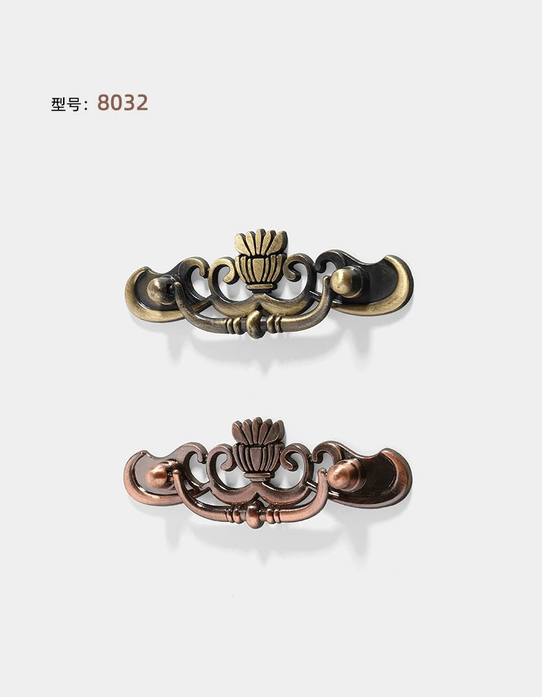 Red/Green Bronze AntiqueEuropean classical  old-fashioned furniture kitchen cabinet handle shoe cabinet drawer zinc alloy handle