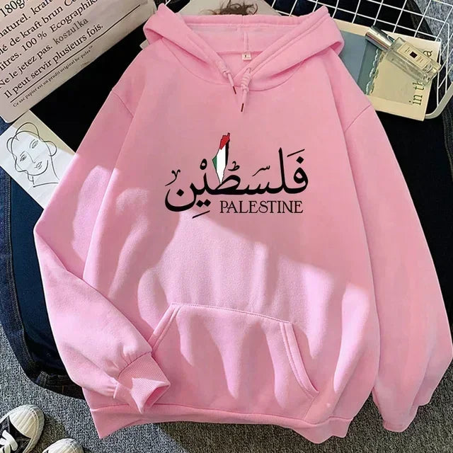 Palestine Hoodie Fashion Women Harajuku Aesthetic Graphic Palestina Hoodies Classic Unisex Vintage Hooded Pullovers Sweatshirts