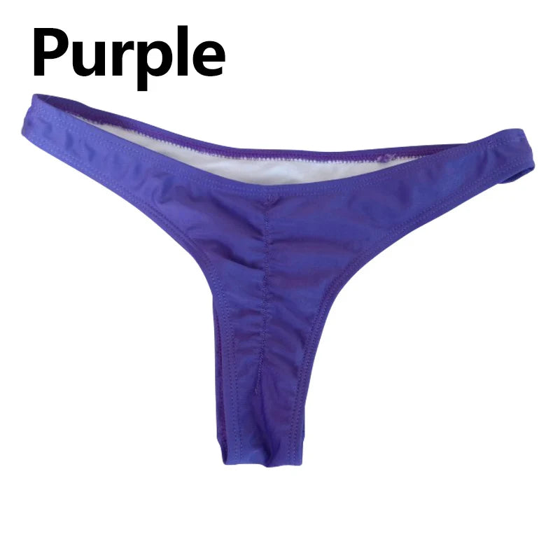 Fashion Ladies Thong Panties Solid Color Women Underwear G-string Swimwear Briefs Summer Women Sexу Bikini Bottom Beachwear