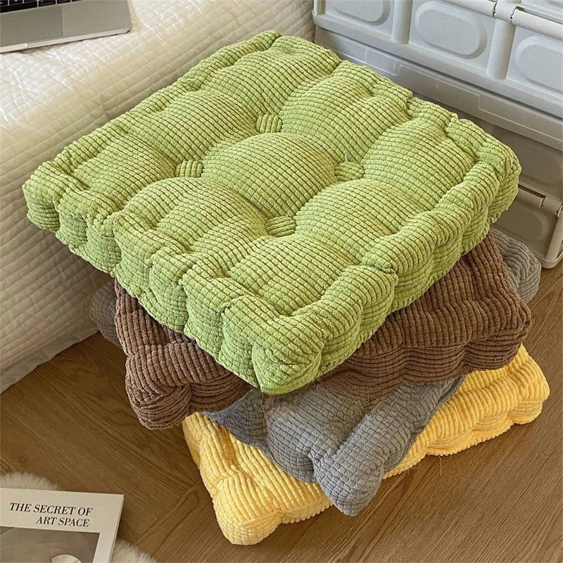 Floor Pillow Cushion Square Round Tatami Large Meditation Chair Cushions Thick Square Seat Pad Velvet Tufted Seating Pouf 방석
