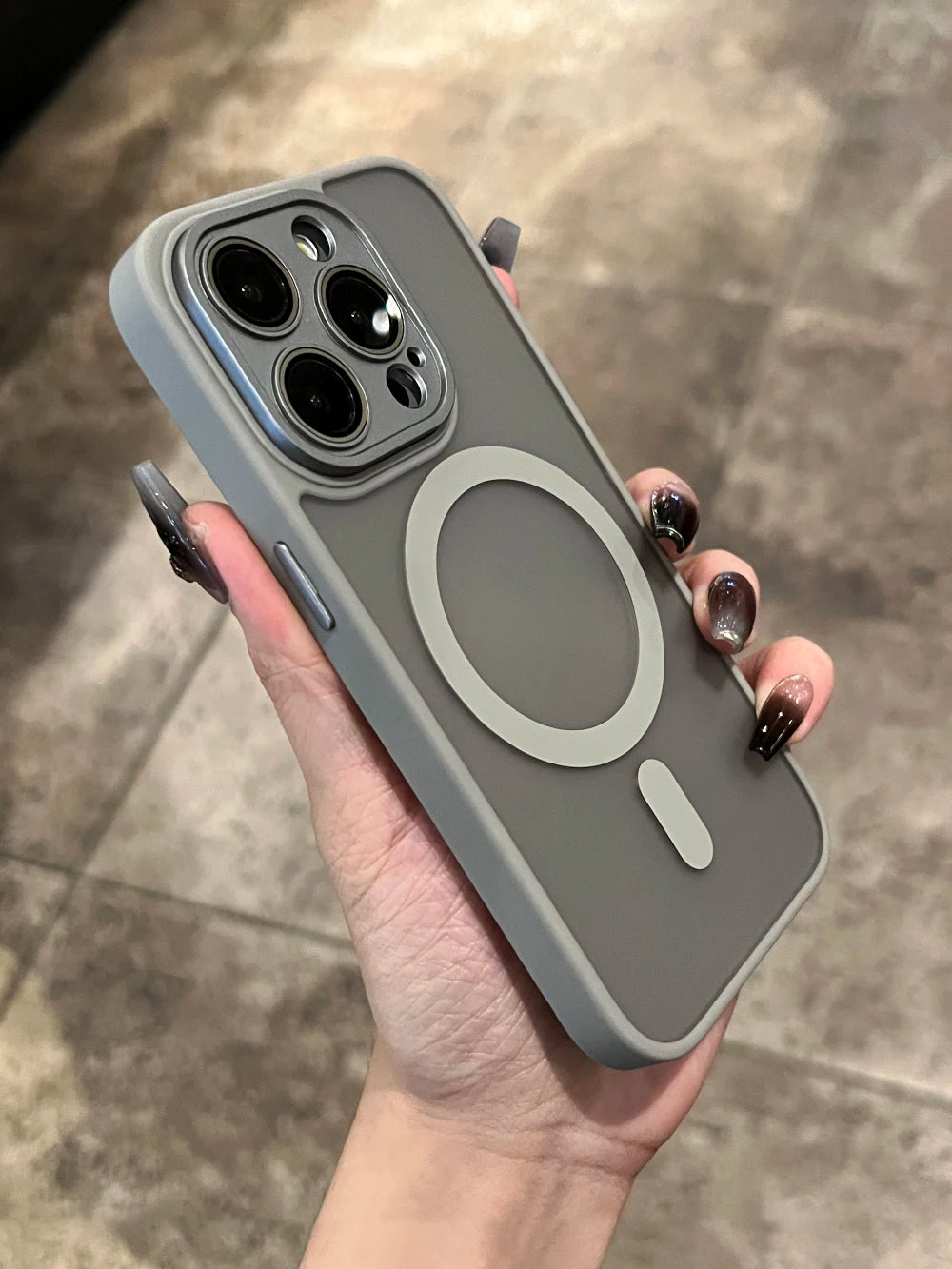 Matte For Magsafe Magnetic Case For iPhone 16 15 Pro Max 14 13 12 11 Frosted Translucent Wireless Charge Shockproof Bumper Cover