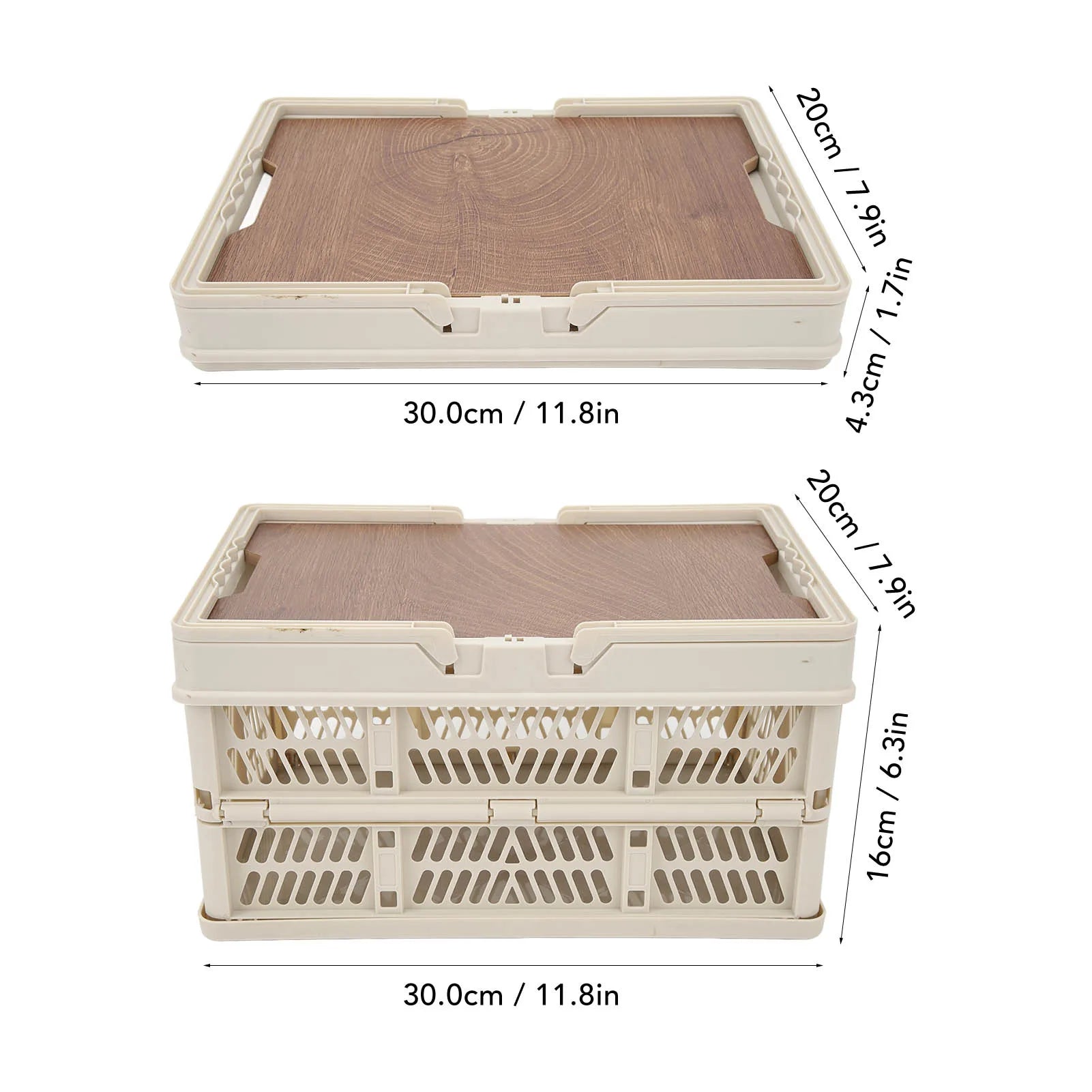 Foldable Camping Picnic Basket with Movable Board Large Capacity Multifunction Handheld Storage Box Home Organization