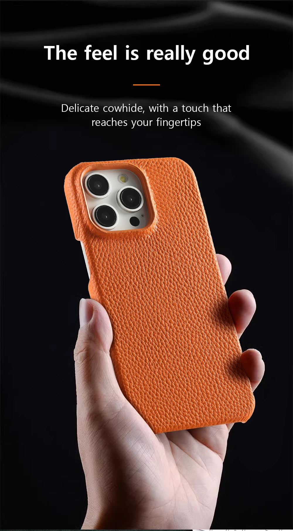 LANGSIDI Natural Cowhide Leather Magsafe Case for iPhone 16/15/Pro Max/Pro/Promax/15Pro/16Pro Luxury Magnetic Phone Back Cover