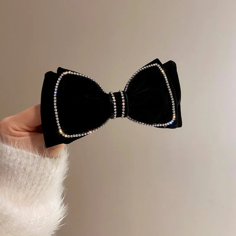 2025 New Round Ball Imitation Pearl Solid Color Spring Hair Pin/Clips for Women Personality Temperament Fashion Bow Accessories