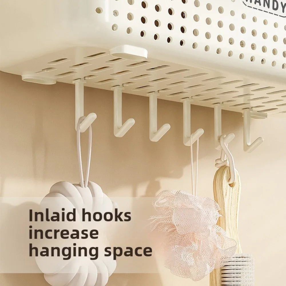 No Need To Drill Holes Toilet Storage Rack Bathroom Wall Mounted Cosmetics Vanity Storage Vanity Rack Kitchen Wall Mounted Rack