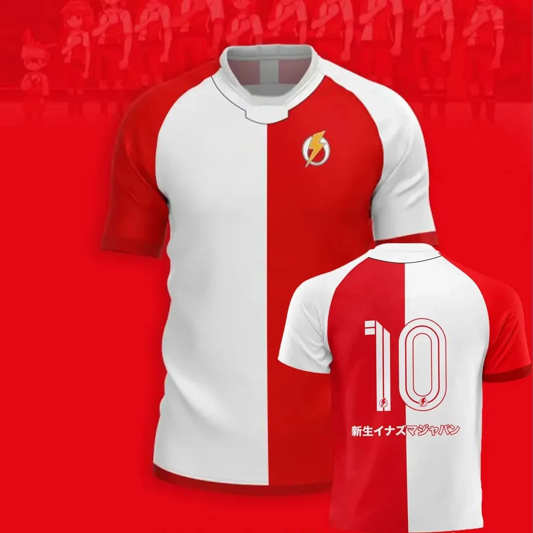 Japan Anime Soccer Jersey Inazuma Eleven Kaio T-shirt Top Vintage Men Women Clothes Harajuku Y2k Tops Sports Unisex Tee Clothing
