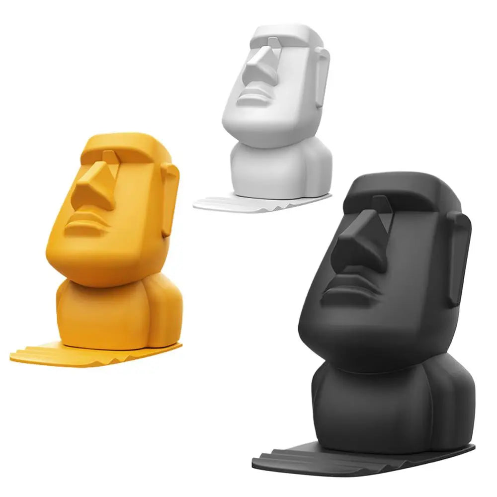 Creative Resin Moai Statue Figurines Ornament Glasses Stand Holder Easter Island Sunglasses Display Gift for Home Decoration