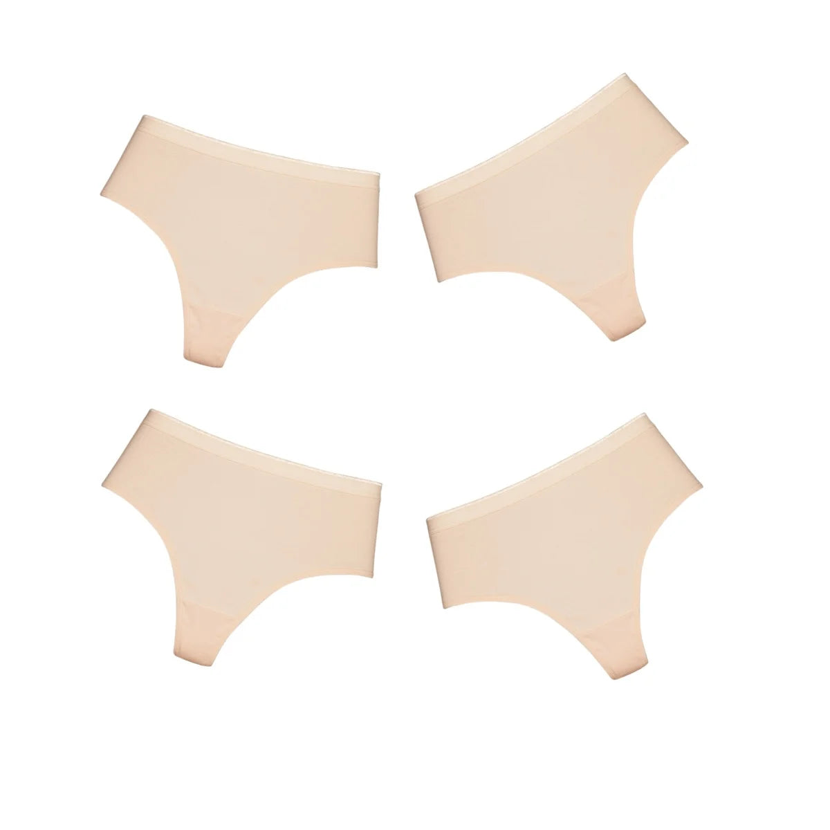 4Pcs/Set Women Cotton Panties Sexy High-Waist Sport Thongs 6 Soild Colours Breathable G-strings Summer Sexy Lingerie