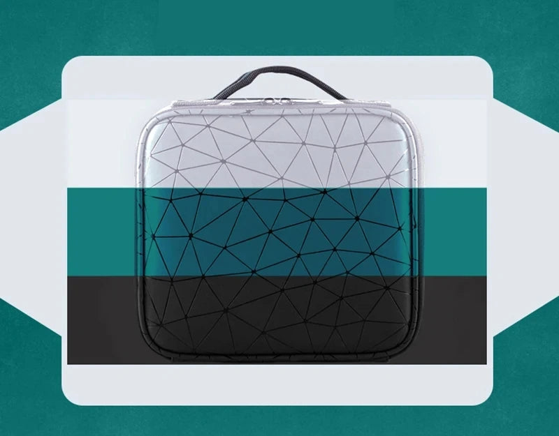 Female PU Leather Profession Makeup Case Nail Tool Suitcase For Women Cosmetics Box Beautician Cosmetics Organizer Storage Case