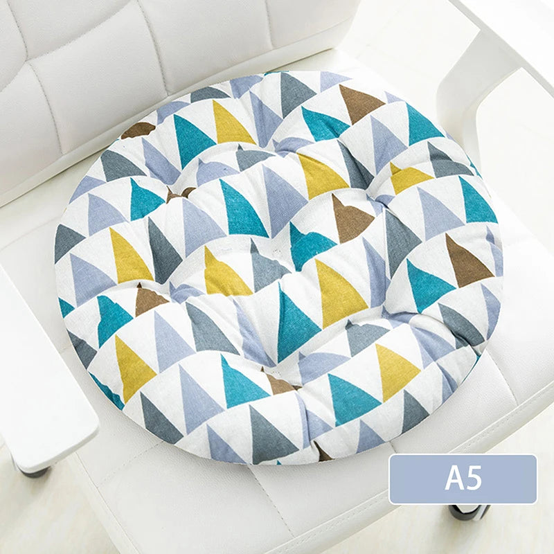 Coarse Cloth Round Style Cotton And Linen Style Seat Cushion Home Circular Cushion Japanese Style Futon Cushion Decoration