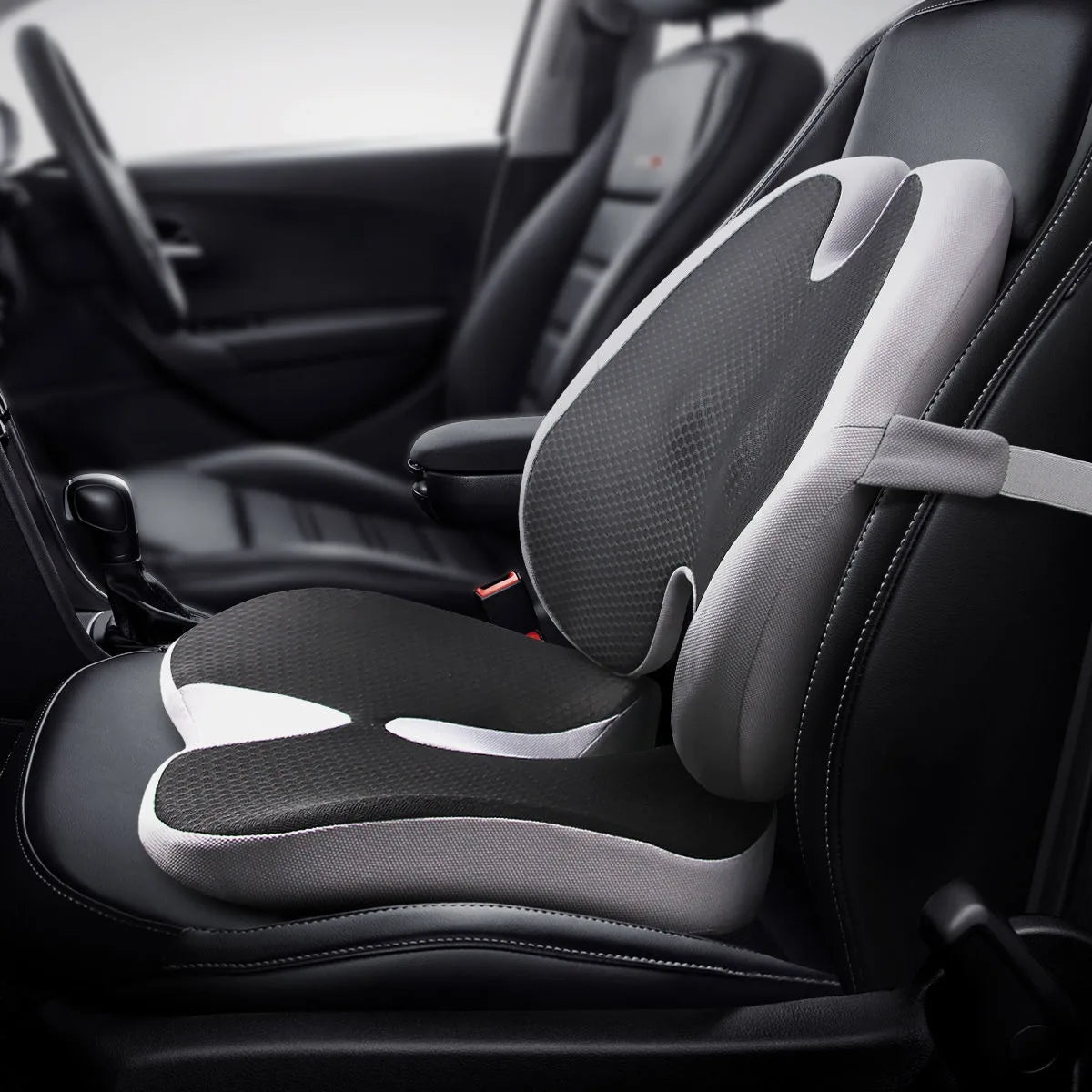 Memory Foam Seat Cushion Waist Back Support Pillow Set Orthopedic Ergonomic Coccyx Relief Hip Lumbar Pad for Office Chair Car