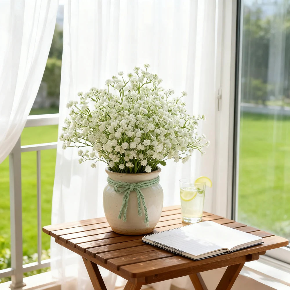 10/20/30Pcs Gypsophila Artificial Breath Flowers Bouquet for Wedding Bride Decoration Home Decor Ornament Fake Flowers DIY Gifts