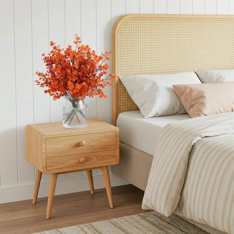 3pcs Baby Breathable Artificial Flowers, Silk Plants for Autumn Halloween Decor, Perfect Seasonal Home Decorations