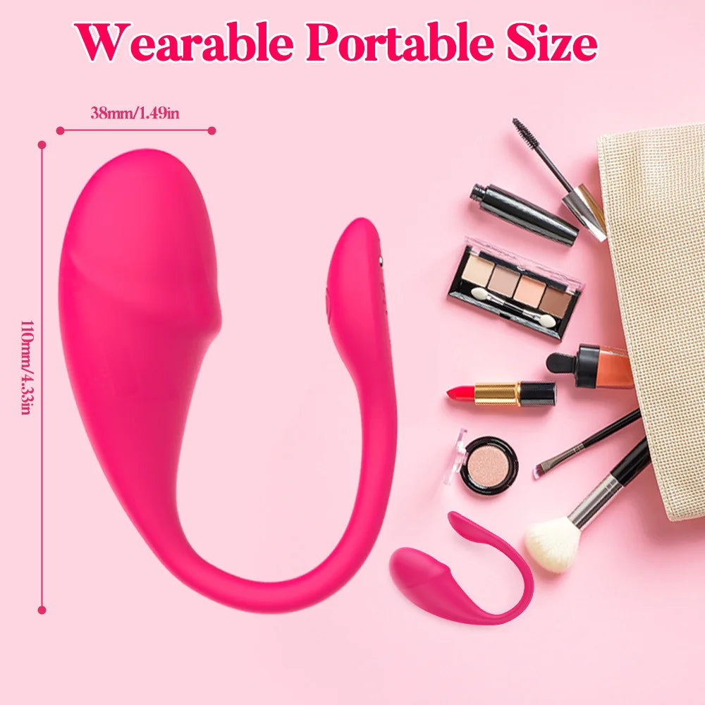 APP Woman Vibrating Egg Vaginal Massager A Point Stimulator Remote Control Of Wearable Woman Adult Sex Toys