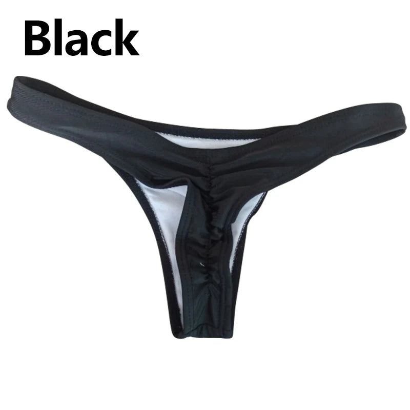 Fashion Ladies Thong Panties Solid Color Women Underwear G-string Swimwear Briefs Summer Women Sexу Bikini Bottom Beachwear