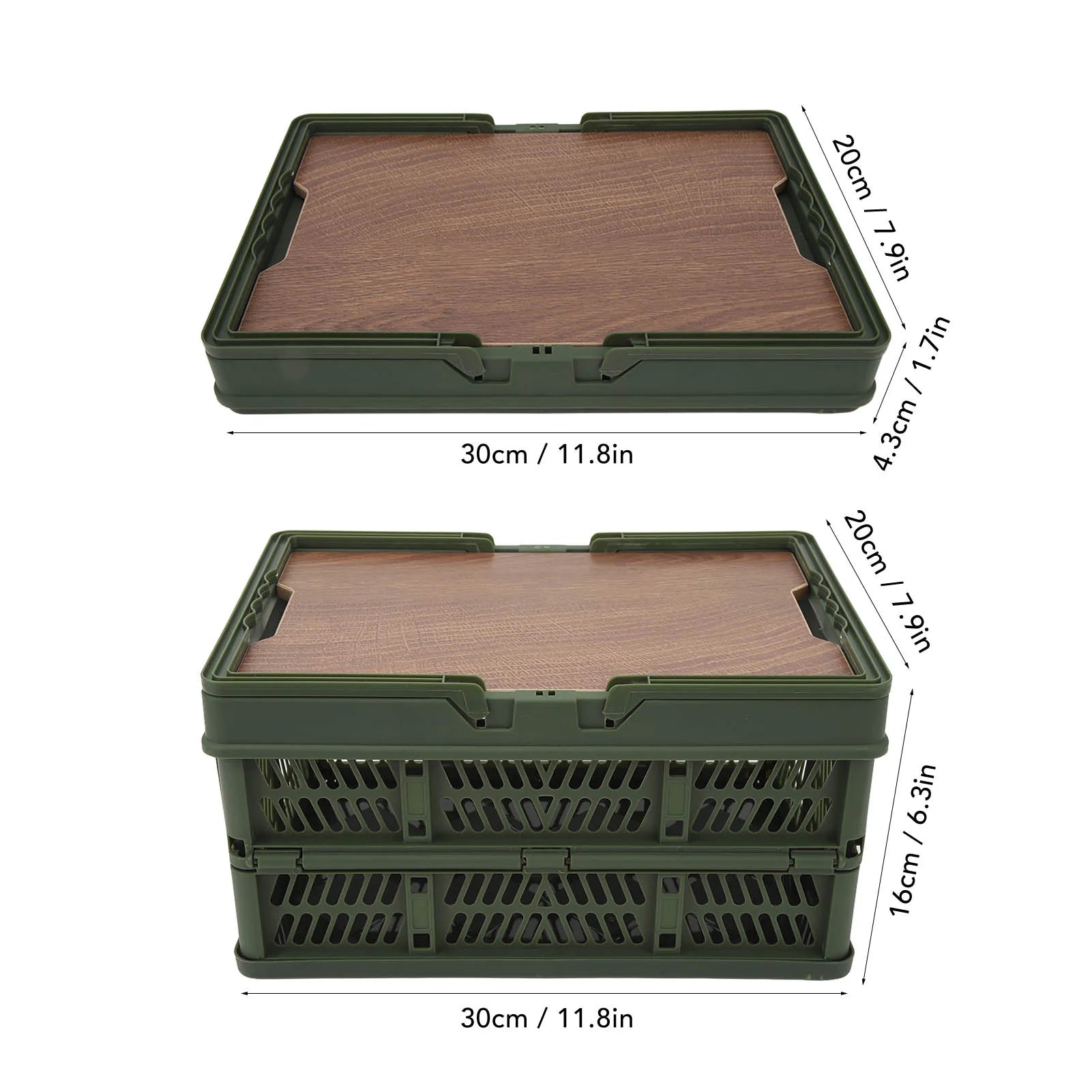 Foldable Camping Picnic Basket with Movable Board Large Capacity Multifunction Handheld Storage Box Home Organization