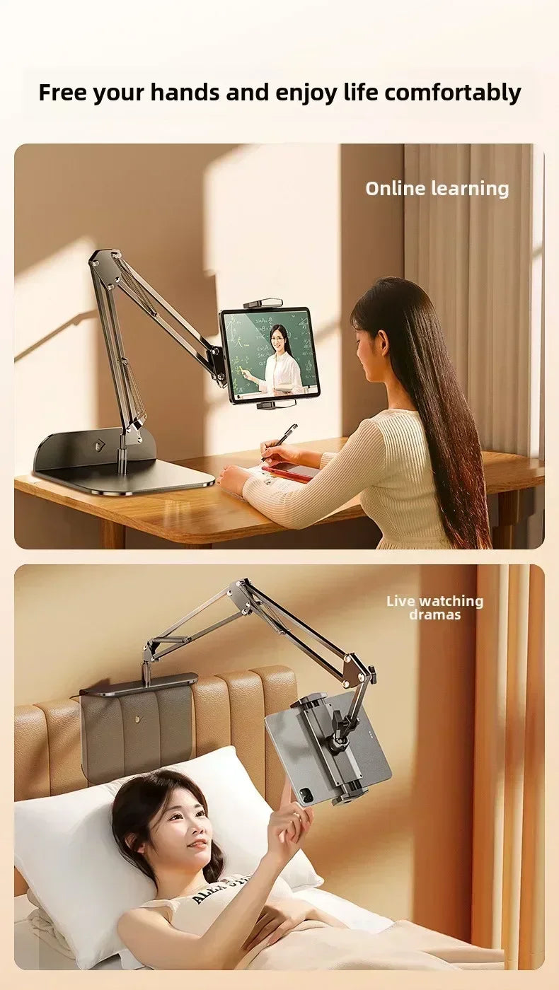 Adjustable Lazy Mobile Phone Stand for Bedside and Desktop Hidden Design Live Broadcast and Video Watching