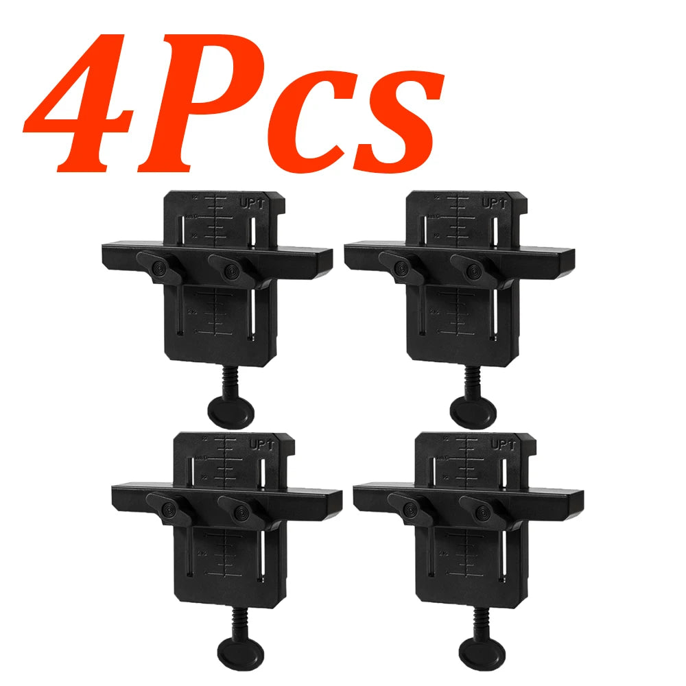 1-4Pcs Cabinet Door Mounting Jig Cabinets Frame Clamp Multi Functional Woodworking Cabinet Door Installation Locator Tools