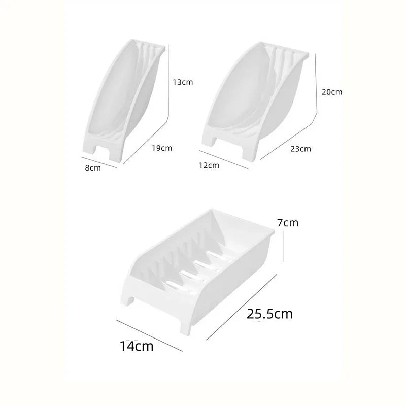 Dish Drain Rack Dinnerware Storage Organizer Cabinet Shelves Bowl Cup Rack Multifunctional Organizer Kitchen Supplies Holder
