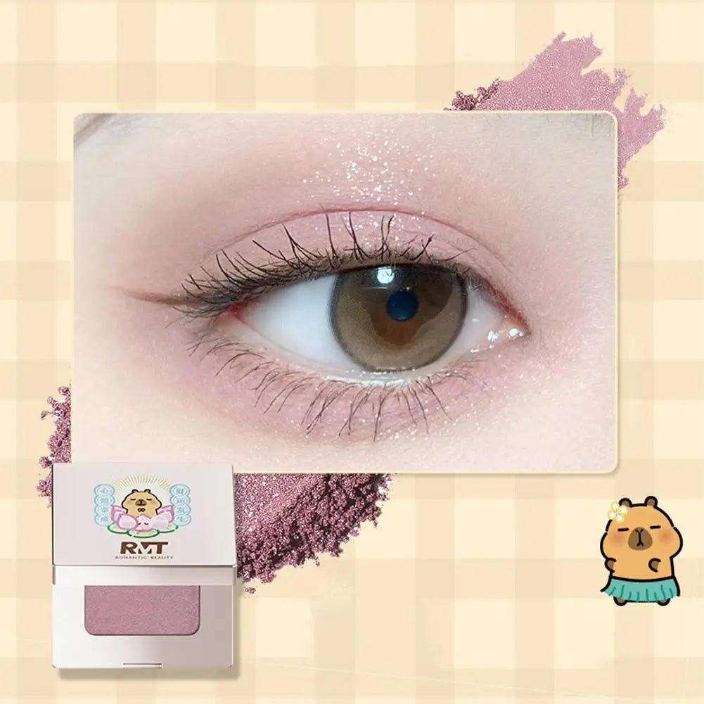 RMT Capybara Joint Single-color Eyeshadow Matte Eyeshadow Make Up Palette Metallic Shades Ideal Eyeshadow Make Up Palette