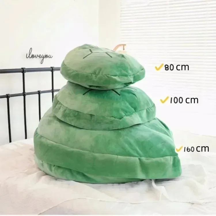 Wearable Turtle Shell Pillow Creative Soft Tortoise Back Pillow Plush Body Giant Cushion Adult Dress Up Gift Bedroom Decoration