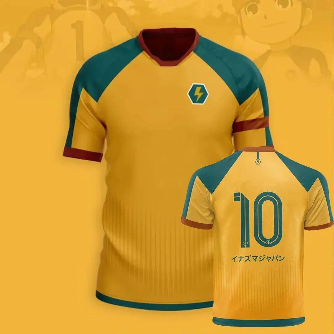 Japan Anime Soccer Jersey Inazuma Eleven Kaio T-shirt Top Vintage Men Women Clothes Harajuku Y2k Tops Sports Unisex Tee Clothing