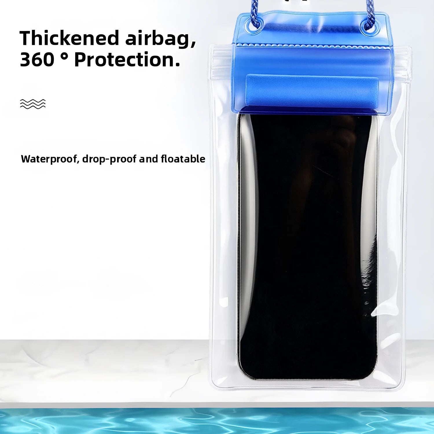 2/1Pcs Waterproof Phone Pouch Universal IPX8 Water Proof CellPhone Case Dry Bag Waterproof Phones Protector for Beach Swimming