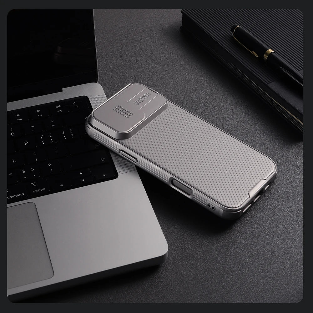 Nillkin Case for  iPhone 16 Pro Max / 16 Pro / 16 Plus / 16 CamShield Pro Phone Case, PC+TPU with Sliding Camera Cover