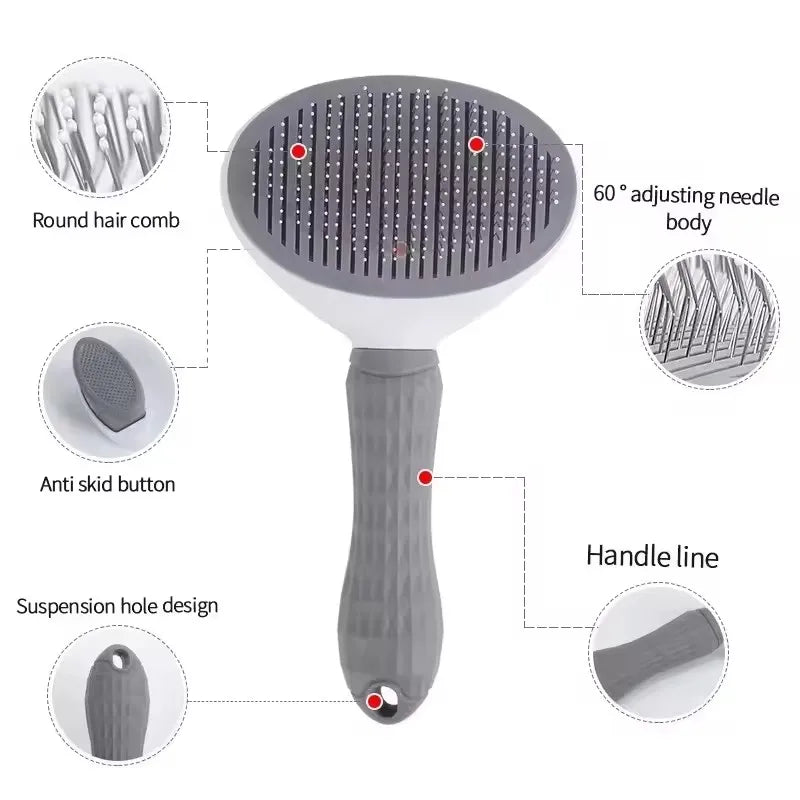 Dog Hair Remover Brush Cat Dog Hair Grooming And Care Comb For Long Hair Dog Pet Removes Hairs Cleaning Bath Brush Dog Supplies