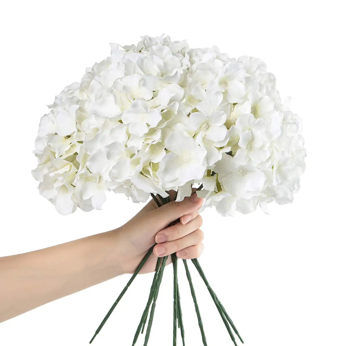 6PCS Artificial Hydrangea Flowers with Stem Fake Hydrangea Flower DIY Floral Wedding Centerpieces Home Party Table Decoration
