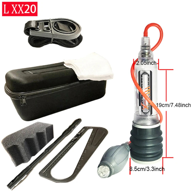 Male Vacuum Pump For Men Hydrotherapy Penis Pump Penis Enlarger Penis Enlargement Pump Cock Extender Dick Trainer Glans Sex Toys