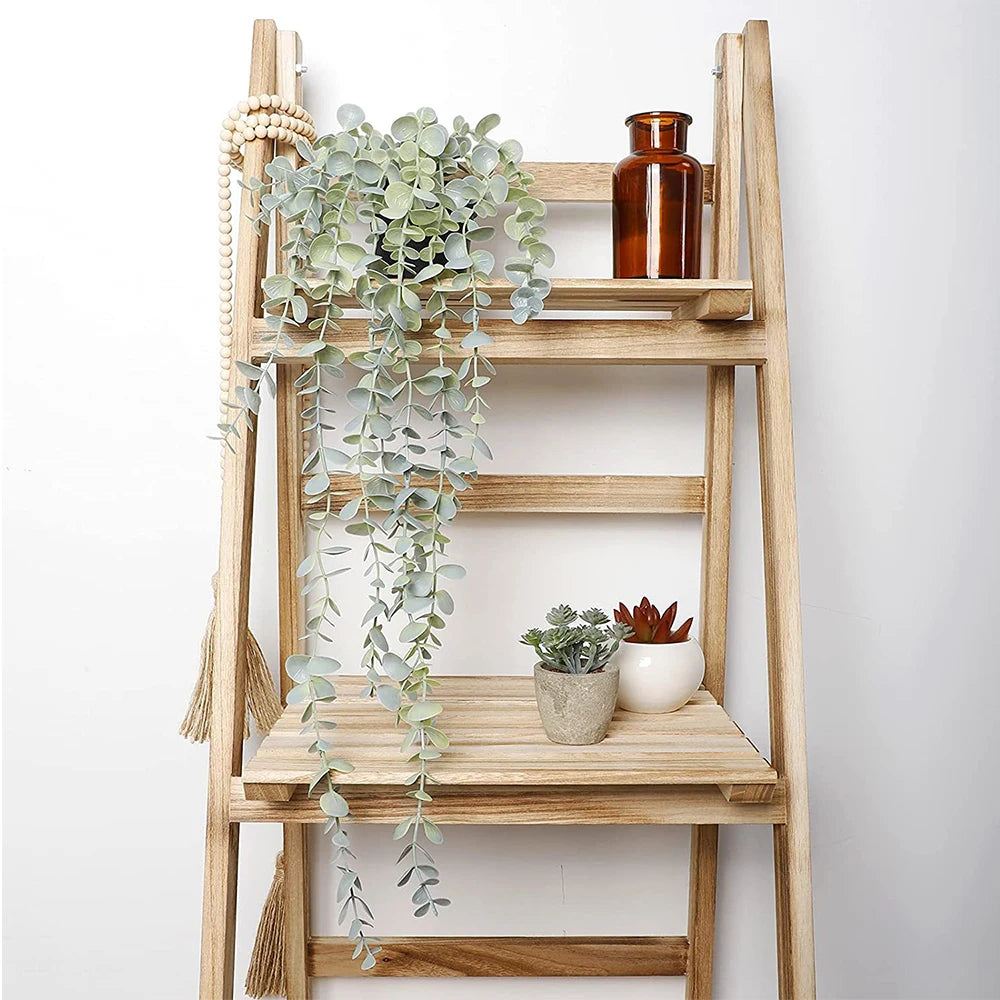 1pc Artificial Hanging Plant Eucalyptus Rattan Potted Green Plant Suitable Mandala Vine for Room Wall Home Shelf Interior Decor