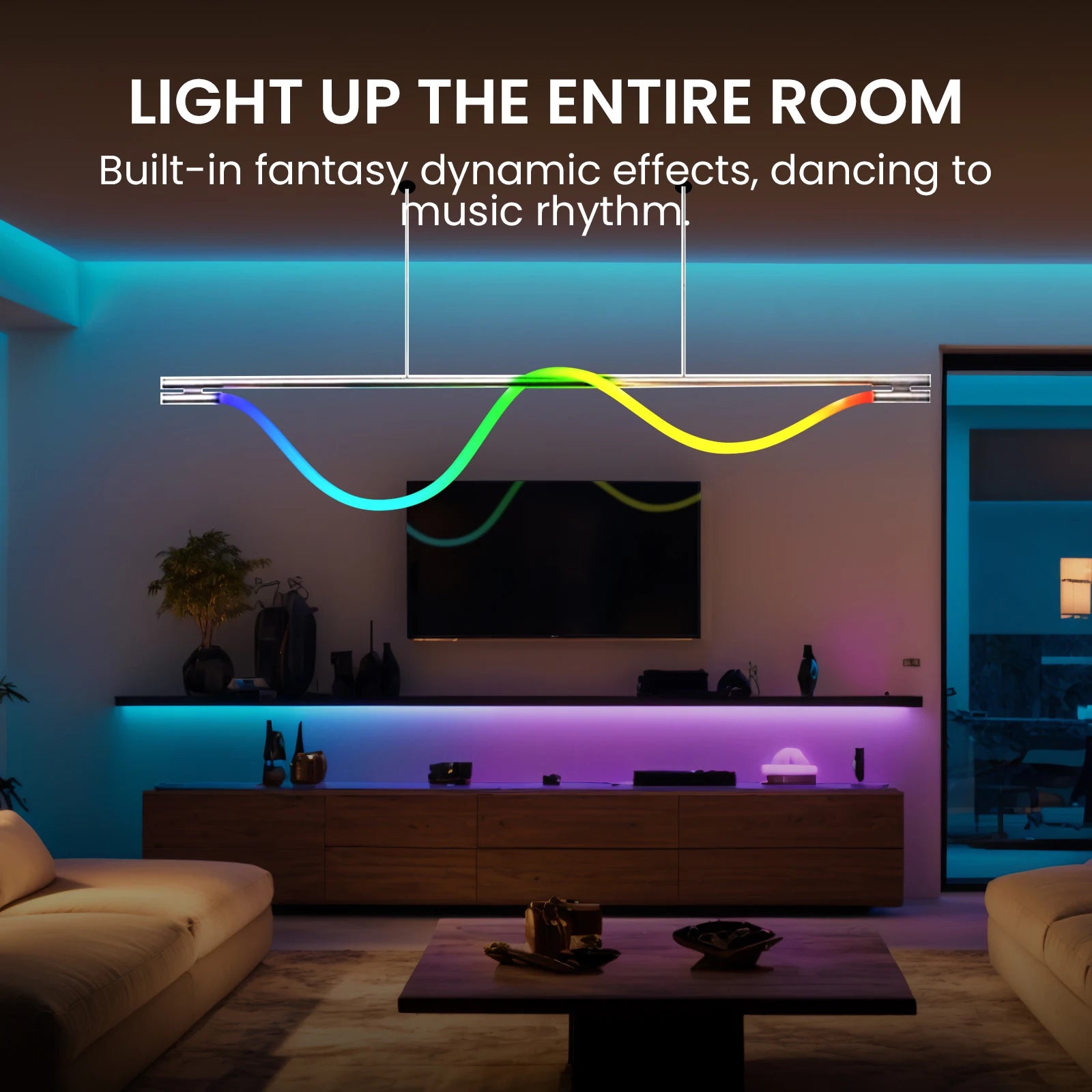 360 Glow Round RGB Neon LED Woven Strip Light 24key Bluetooth APP Remote Control 5V USB WS2812B Music Sync Waterproof Rope Decor