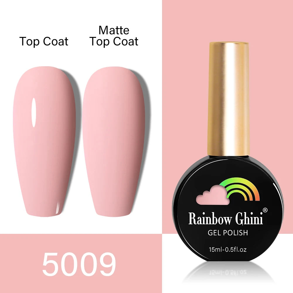 RG HEMA TPO FREE Neon Glitter Gel Nail Polish 15ml Nail Art Manicure Semi Permanent Gel Hybrid Varnishes Top Base Coat UV Nail