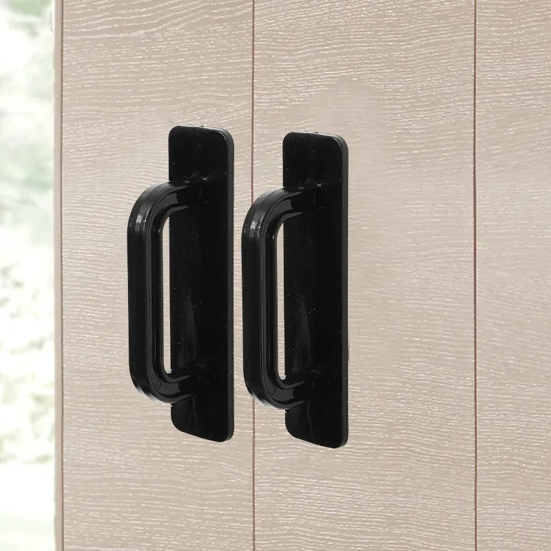 1/10pcs Self Adhesive Cabinet Handles Plastic Punch-Free Wardrobe Door Handle Organizer Kitchen Bathroom Furniture Door Pulls