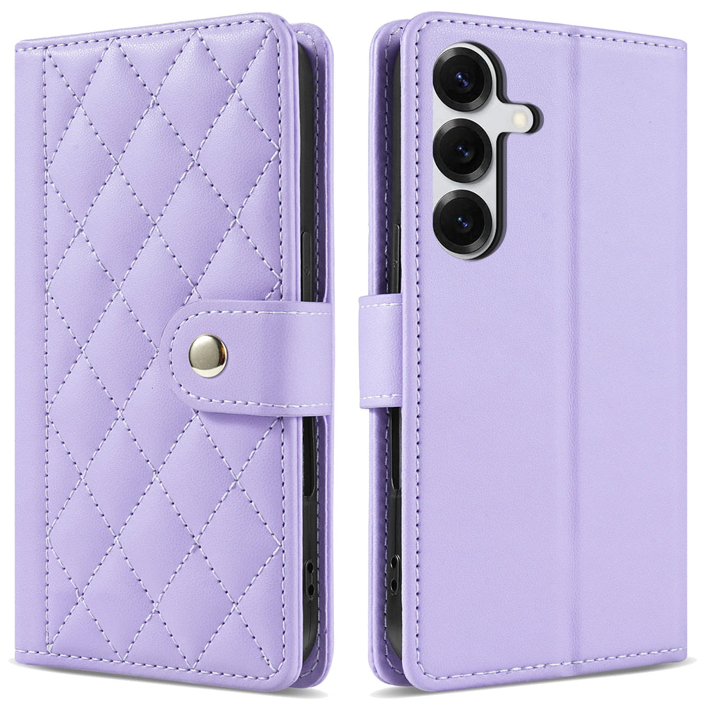 Strap 3D Leather Phone Wallet Case Book For Samsung Galaxy S25 S24 S23 S22 S21 S20 A06 A16 A26 A36 A56 A15 A35 A55 A54 A53 Cover