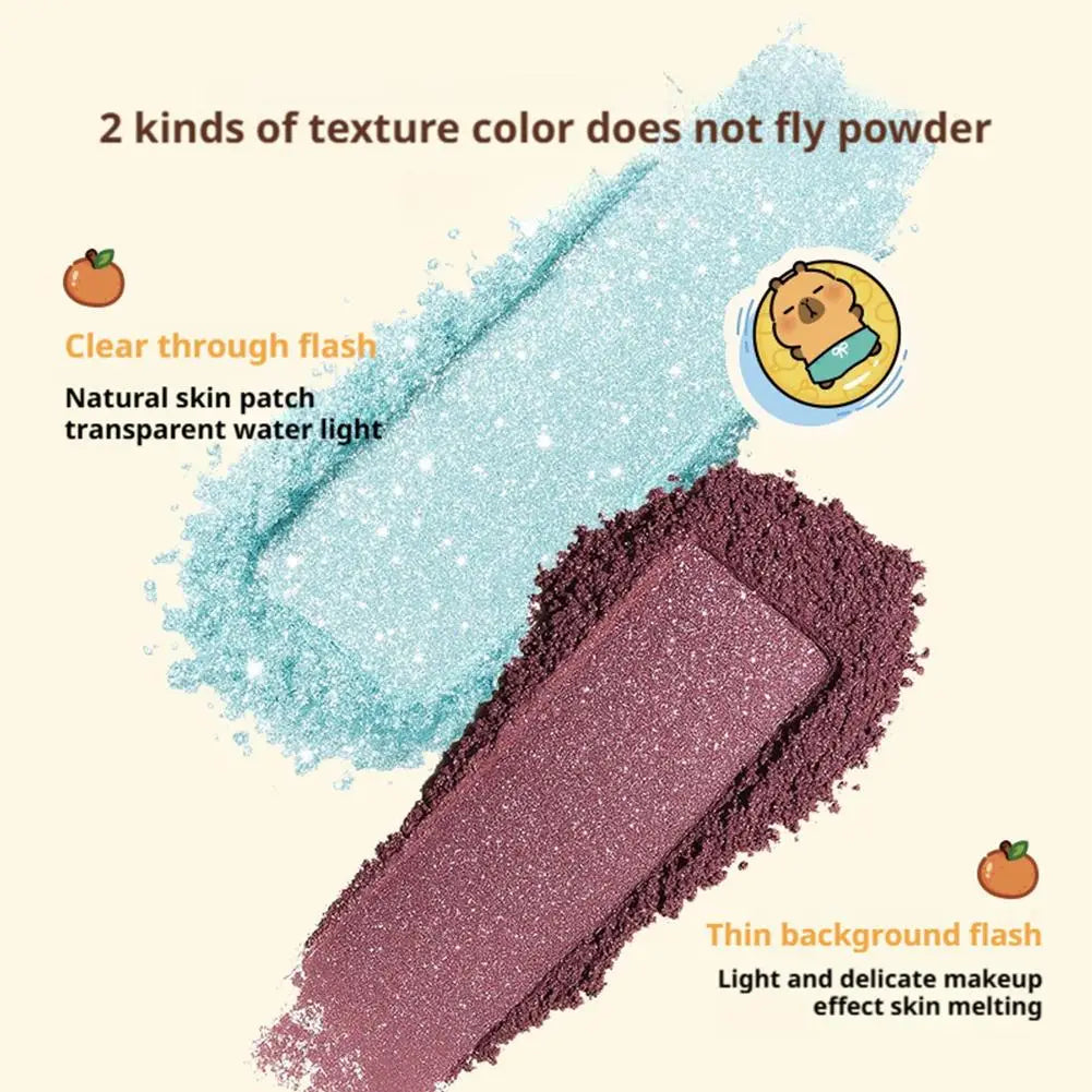 RMT Capybara Joint Single-color Eyeshadow Matte Eyeshadow Make Up Palette Metallic Shades Ideal Eyeshadow Make Up Palette