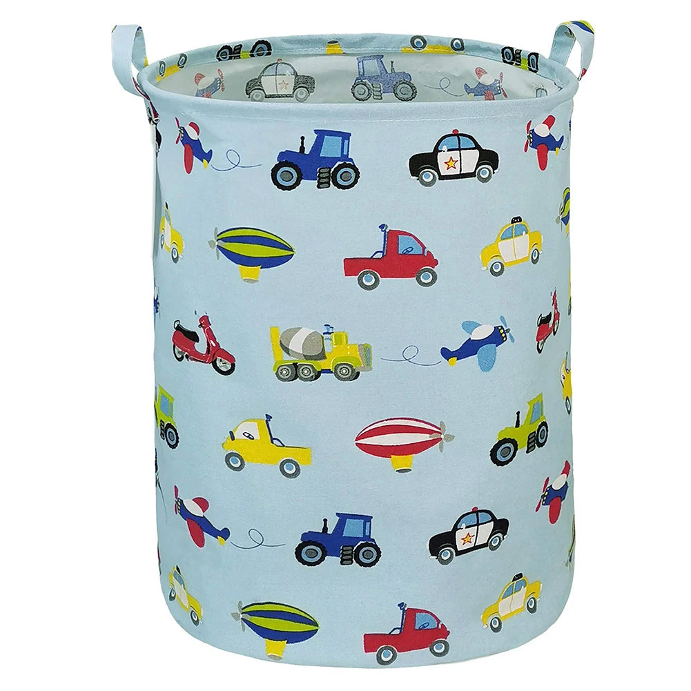 40x50cm Laundry Basket Foldable Canvas Large Dirty Clothes Toys   Storage Bag Foldable Hamper With Handles Home Organization
